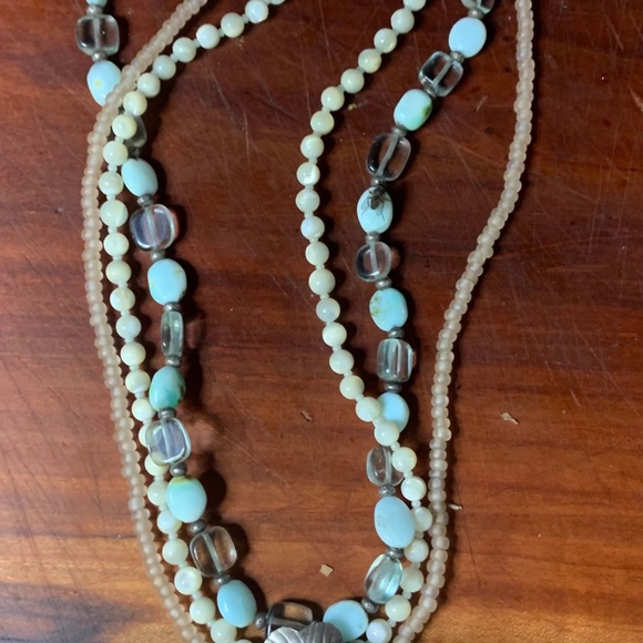 Handmade Bali Sterling Silver Multi-Strand Pendant Necklace with Stones & MOP - Picture 7 of 7